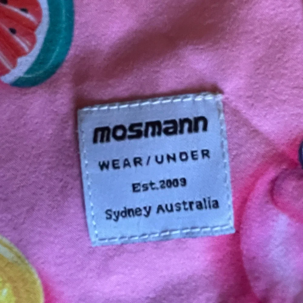 Mosmann Australia Rare Pattern Flamingo Pineapple Pink Lined Men's Swim Trunks L